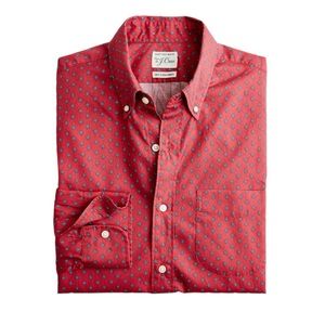 J. Crew Secret Wash Poplin Button Front Shirt NWT